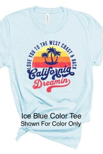 Retro California Beach Short Sleeve Graphic Tee