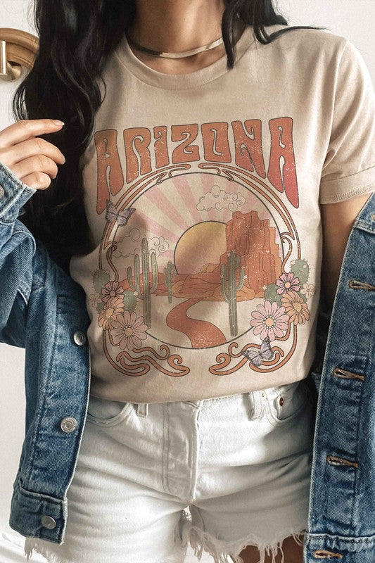 Arizona Desert Retro Premium Graphic Tee