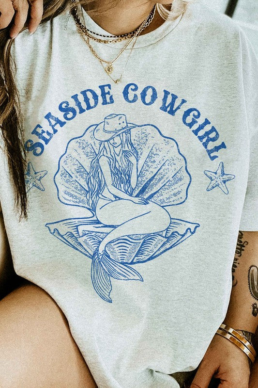 Seaside Cowgirl Country Western Short Sleeve Graphic Tee