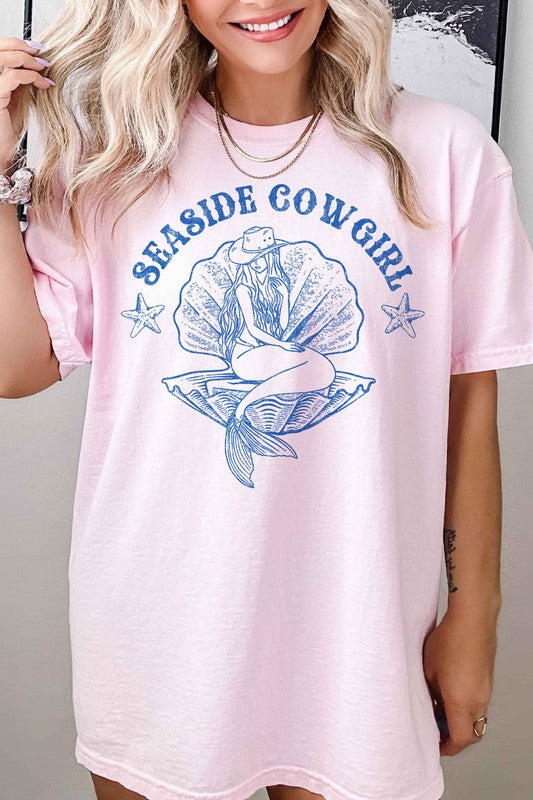 Seaside Cowgirl Country Western Short Sleeve Graphic Tee