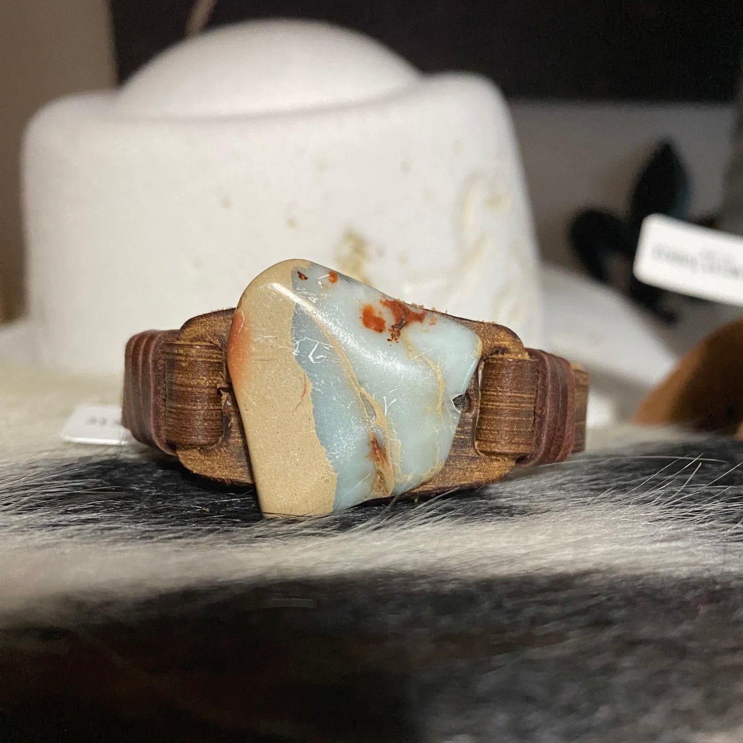 Aqua Terra Narrow Leather Snap Bracelet