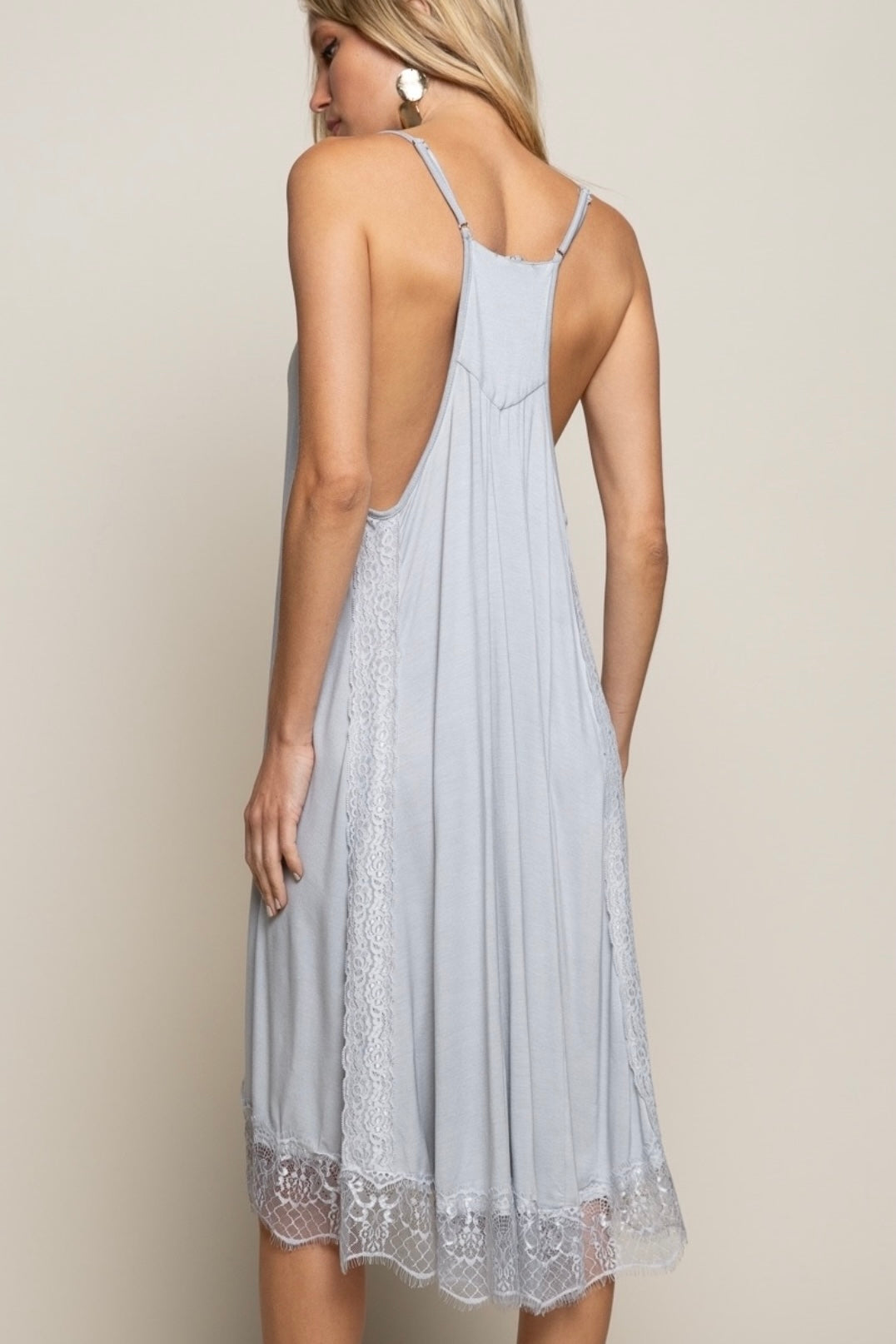 After Hours Plunging V Neck Rayon Jersey Midi Slip
