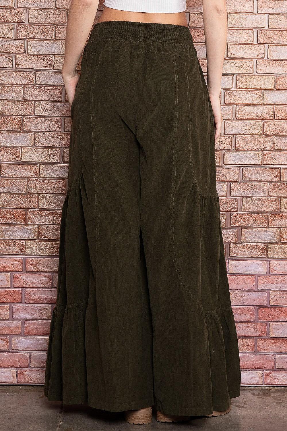 Cruising Into Cool Ultra Wide Leg Corduroy Pull Ons (2 Colors)