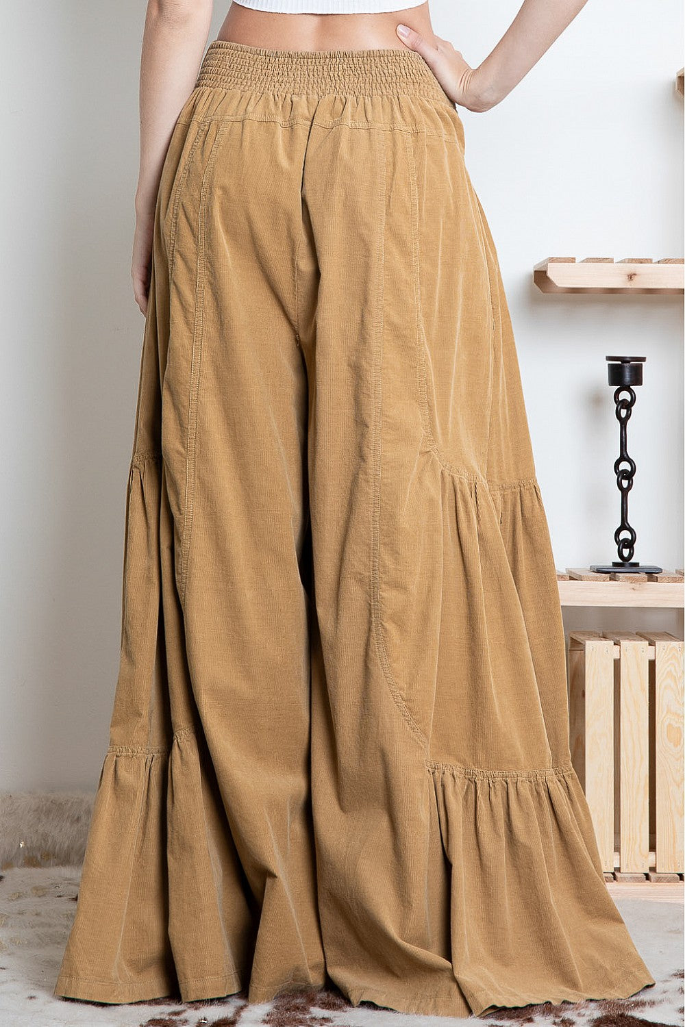 Cruising Into Cool Ultra Wide Leg Corduroy Pull Ons (2 Colors)