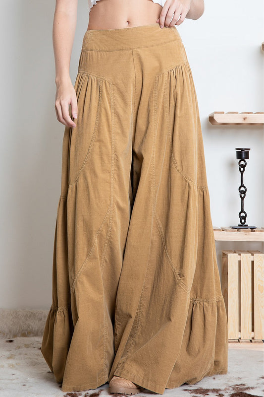 Cruising Into Cool Ultra Wide Leg Corduroy Pull Ons (2 Colors)