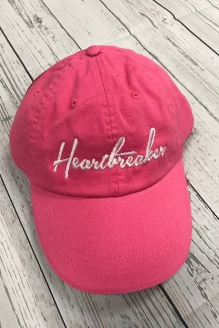 Heartbreaker Embroidered Distressed Hat