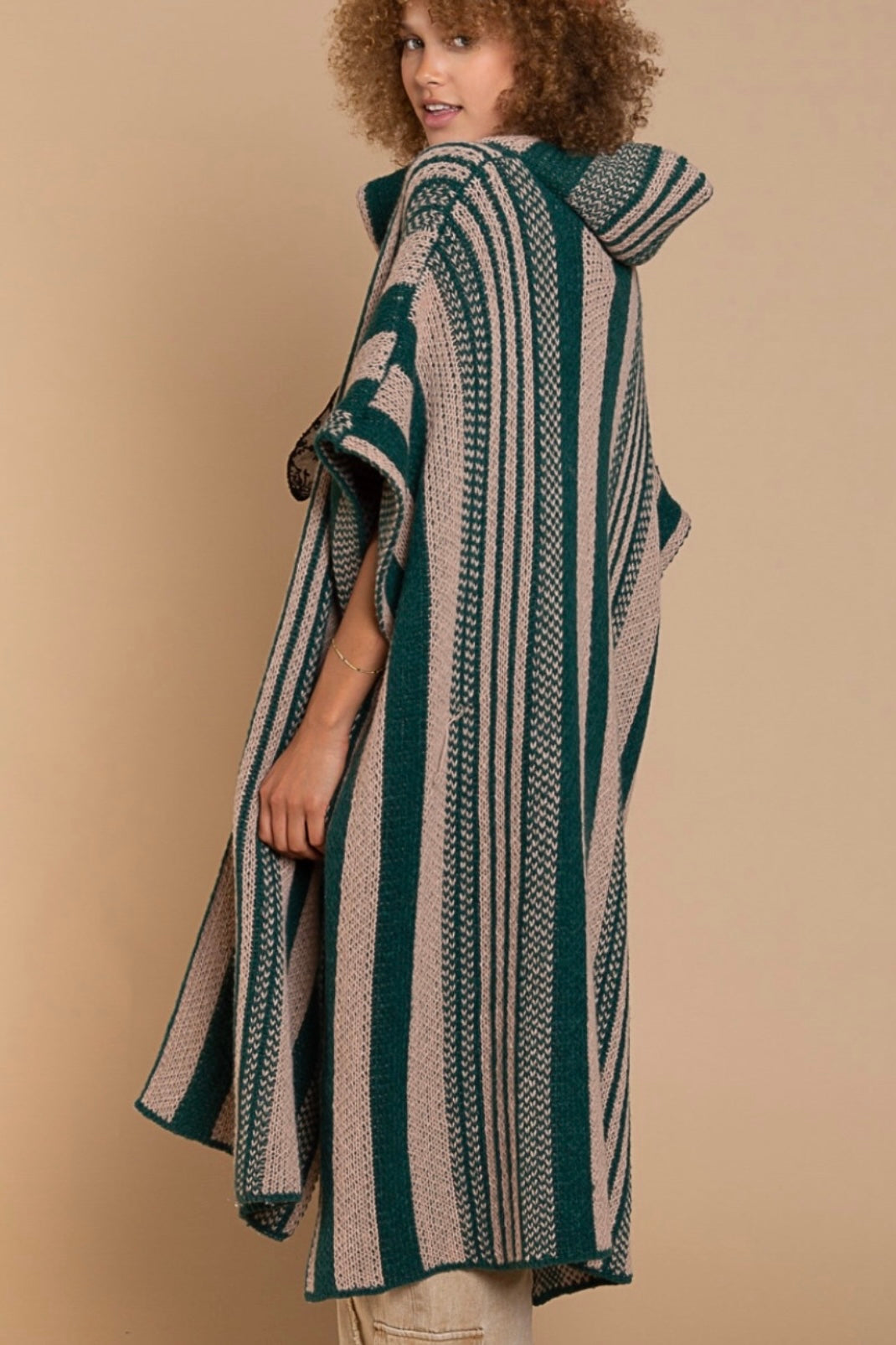 The Desert Muse Striped Coatigan