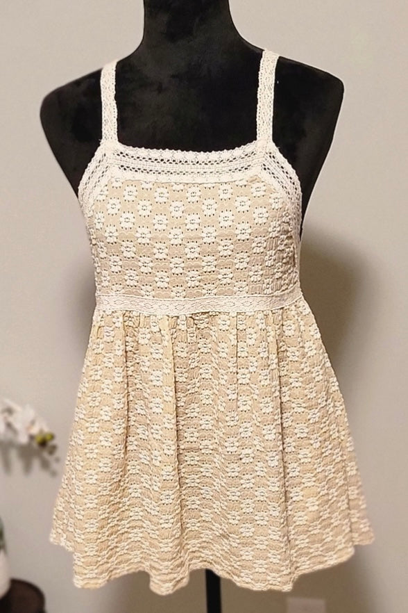 Girl’s Trip Floral Embroidered Babydoll Tunic Top