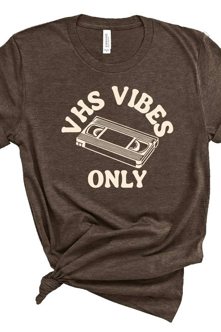 VHS Vibes Only Short Sleeve  Graphic Tee