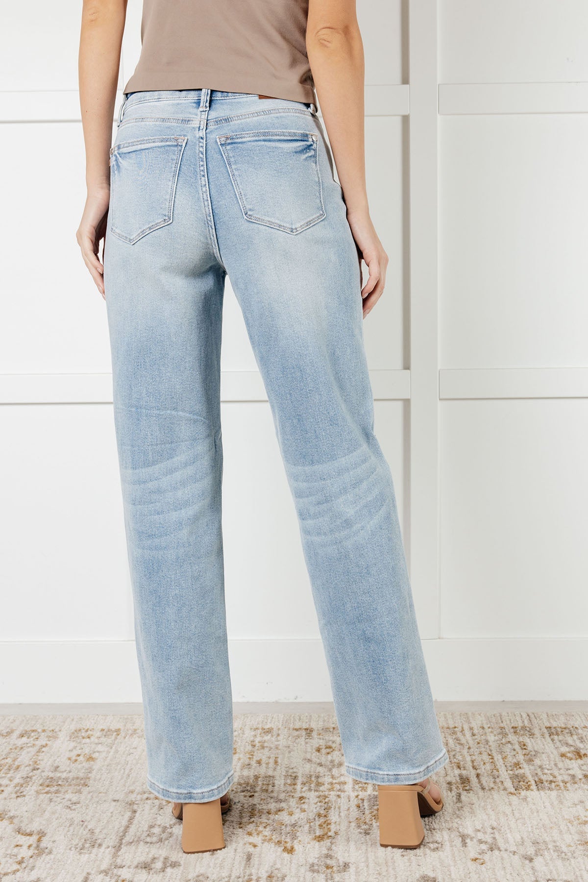 One More Time High Rise Rigid Magic 90's Straight Jeans (0/24 to 24W)