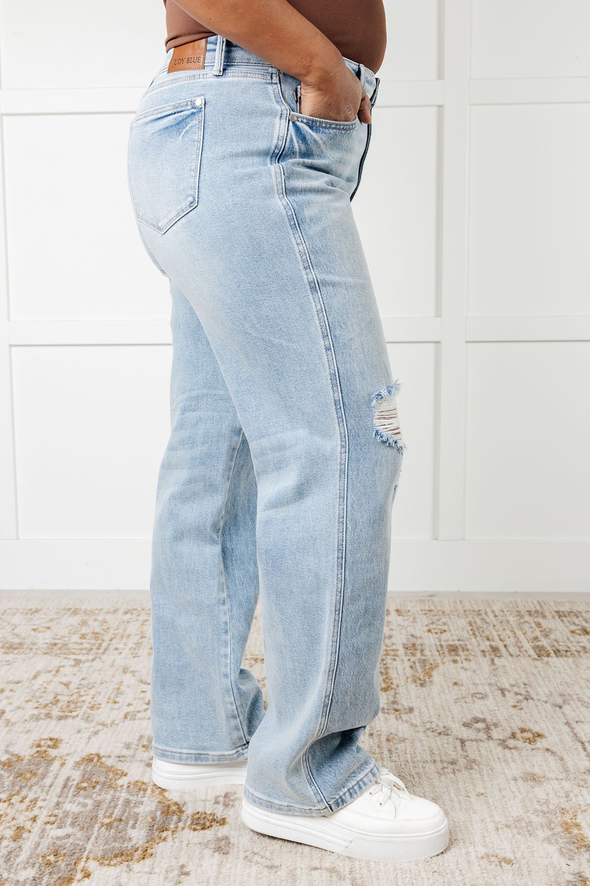 One More Time High Rise Rigid Magic 90's Straight Jeans (0/24 to 24W)