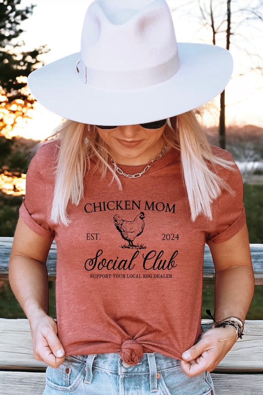 Chicken Mom Social Club Short Sleeve Graphic Tee