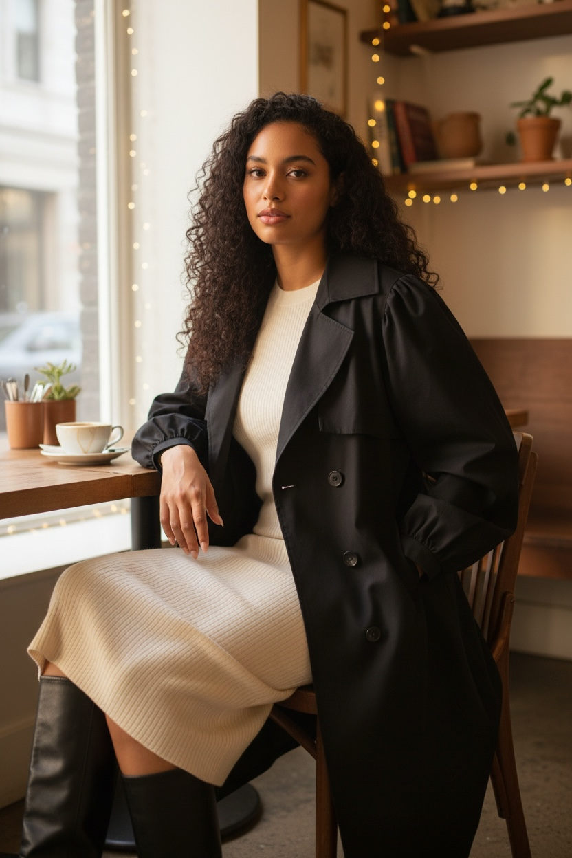 Exit Strategy Double Breasted Trench coat