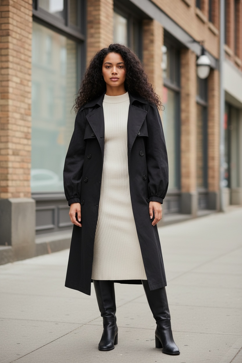 Exit Strategy Double Breasted Trench coat