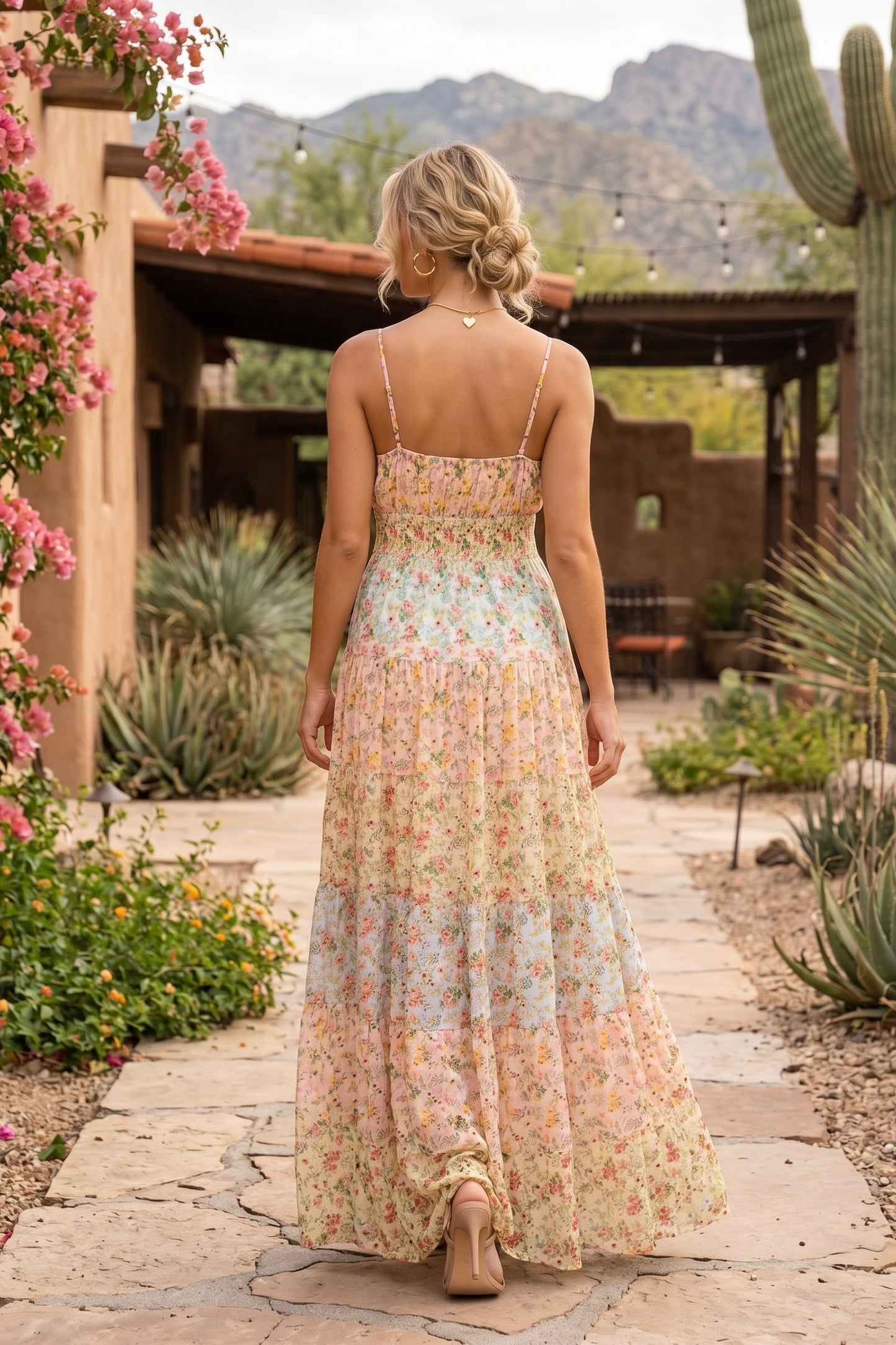 Siren’s Song Floral Tie Knot Maxi Dress