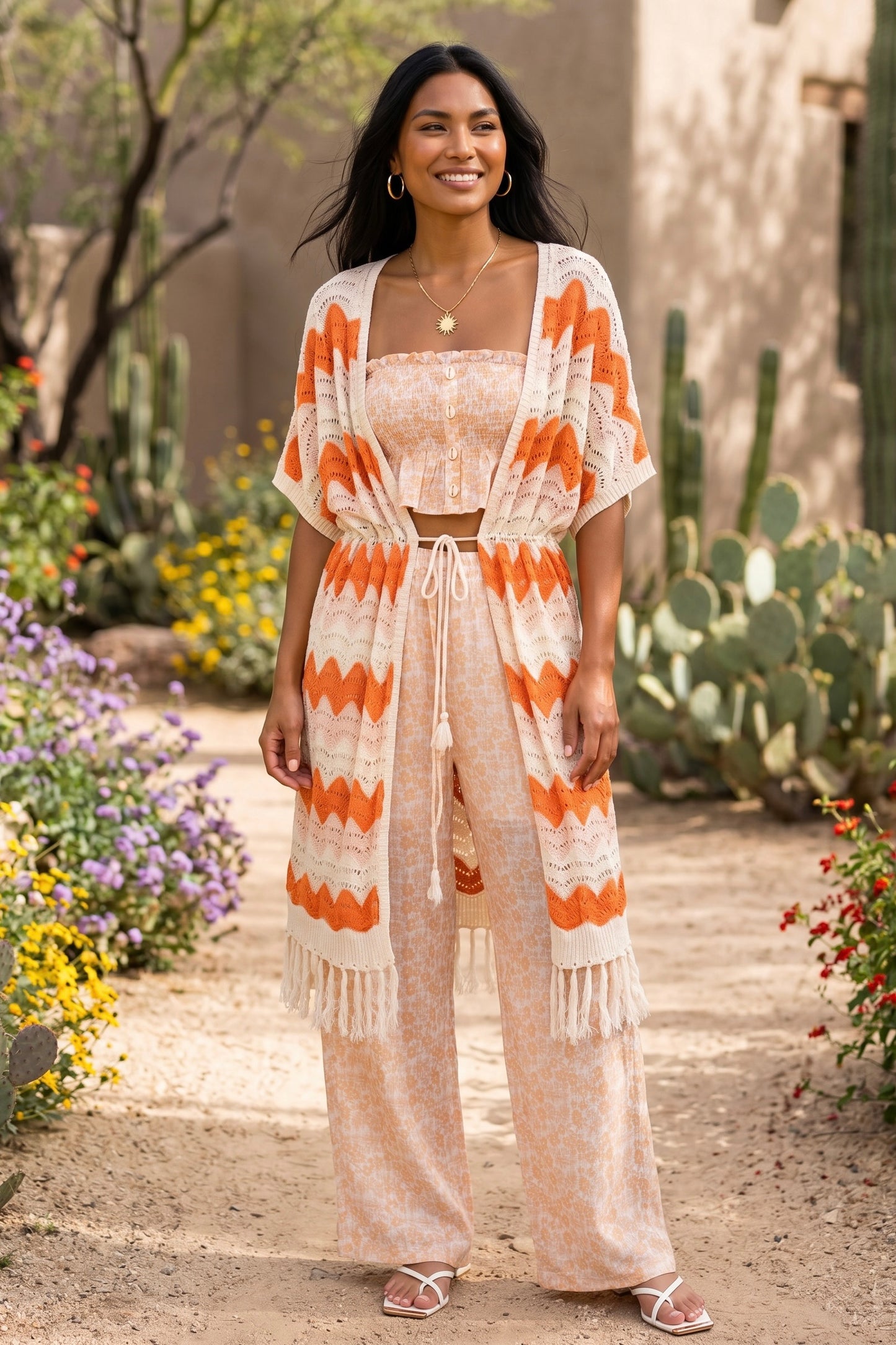 Chasing Summer Ditzy Floral Wide Leg Pants Set