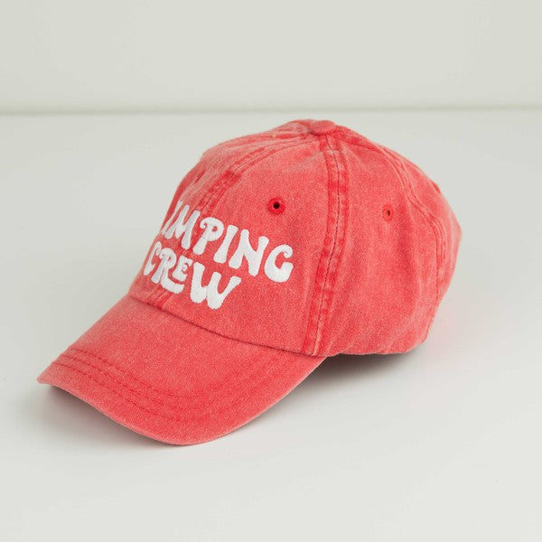 Camping Crew Embroidered Baseball Cap