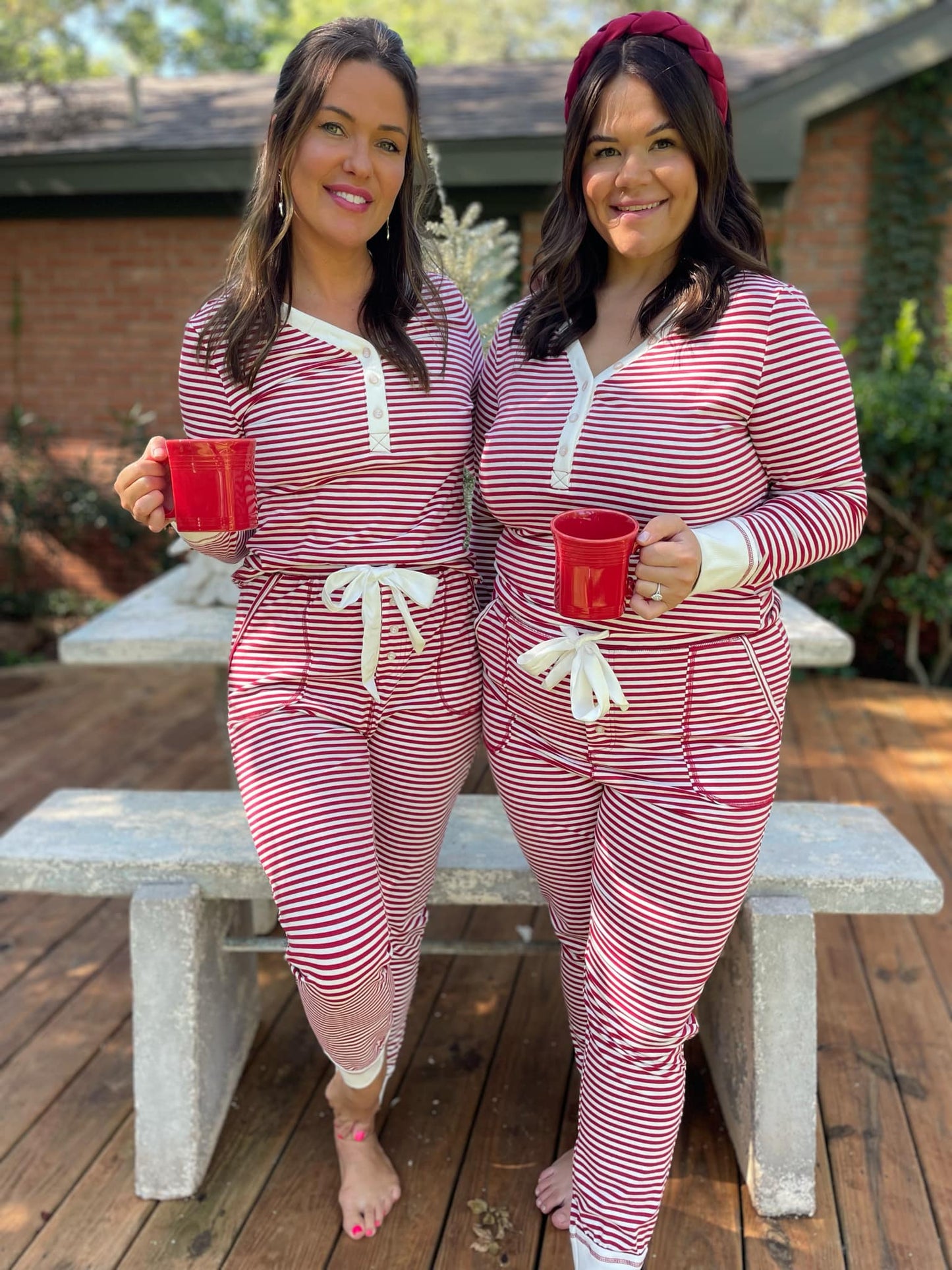 The Candy Cane Striper Pajama Pants Set (Small to 2XL)